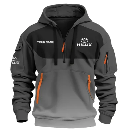 Toyota Hilux Exclusive Logo Hoodie Half Zipper Ute QTUT240625A1TH