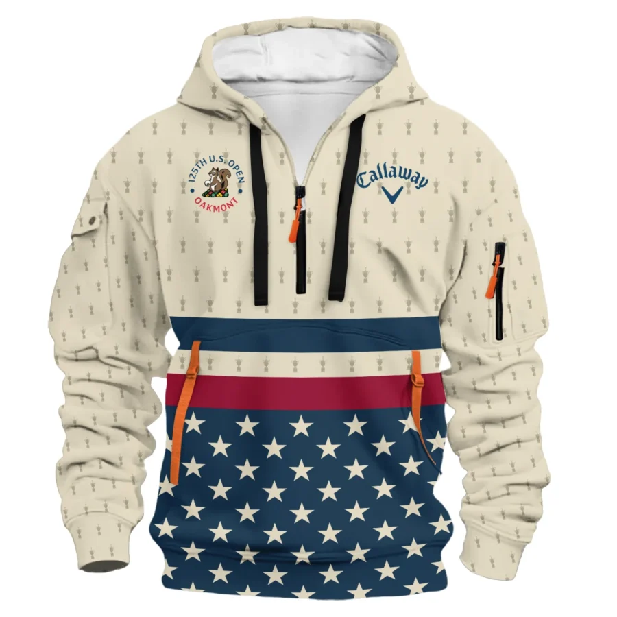 Callaway 125th U.S. Open Exclusive Logo Hoodie Half Zipper QTUSG120625A2CLW-HDF - Image 2