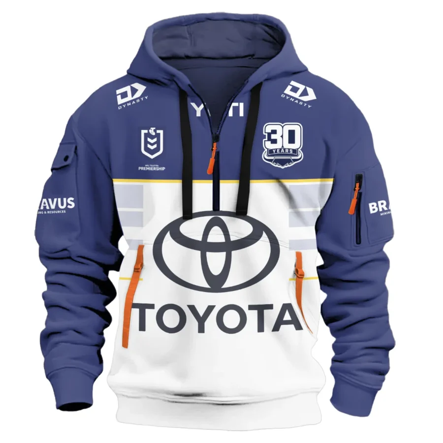 North Queensland Cowboys NRL Exclusive Logo Hoodie Half Zipper QTVA050625NRL01NQL-HDF - Image 2
