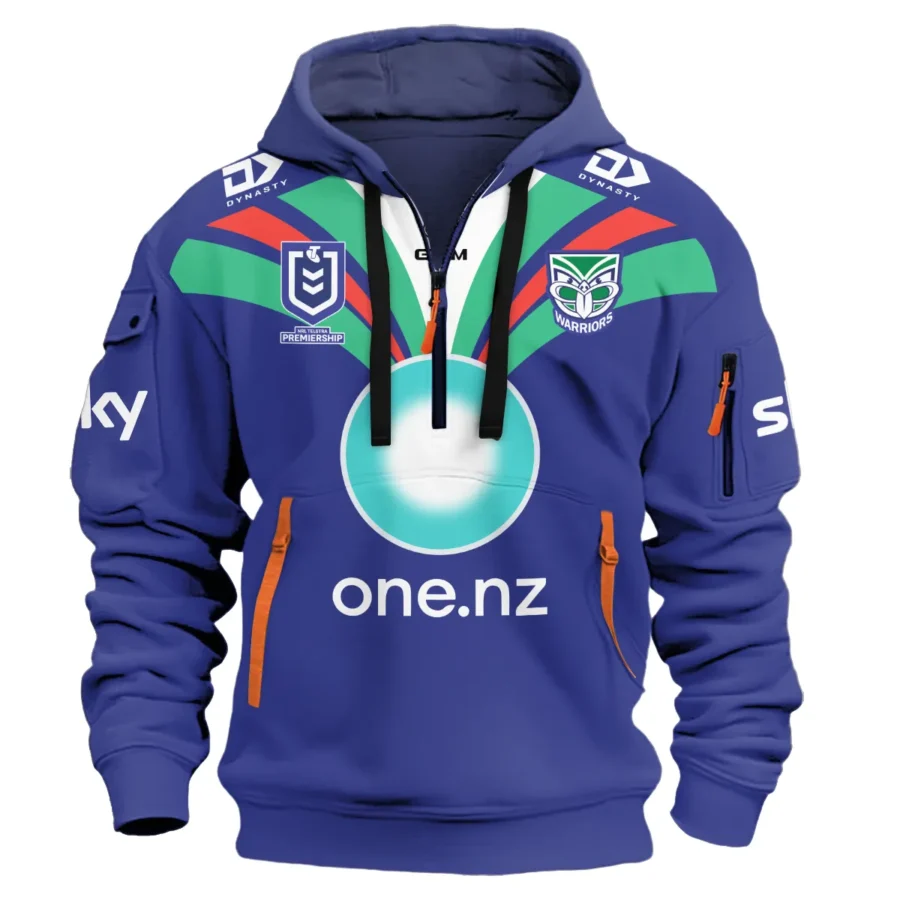 NZ Warriors NRL Exclusive Logo Hoodie Half Zipper QTVA050625NRL01NZL-HDF - Image 2