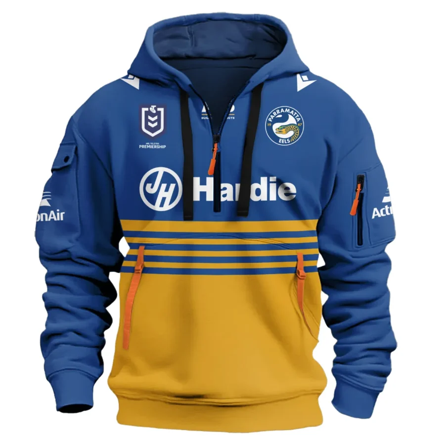 Parramatta Eels NRL Exclusive Logo Hoodie Half Zipper QTVA050625NRL01PAR-HDF - Image 2