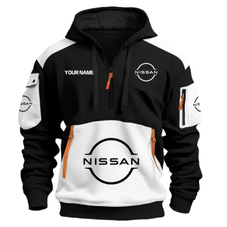 Nissan Car Exclusive Logo Hoodie Half Zipper QTCAR180605A2NIS