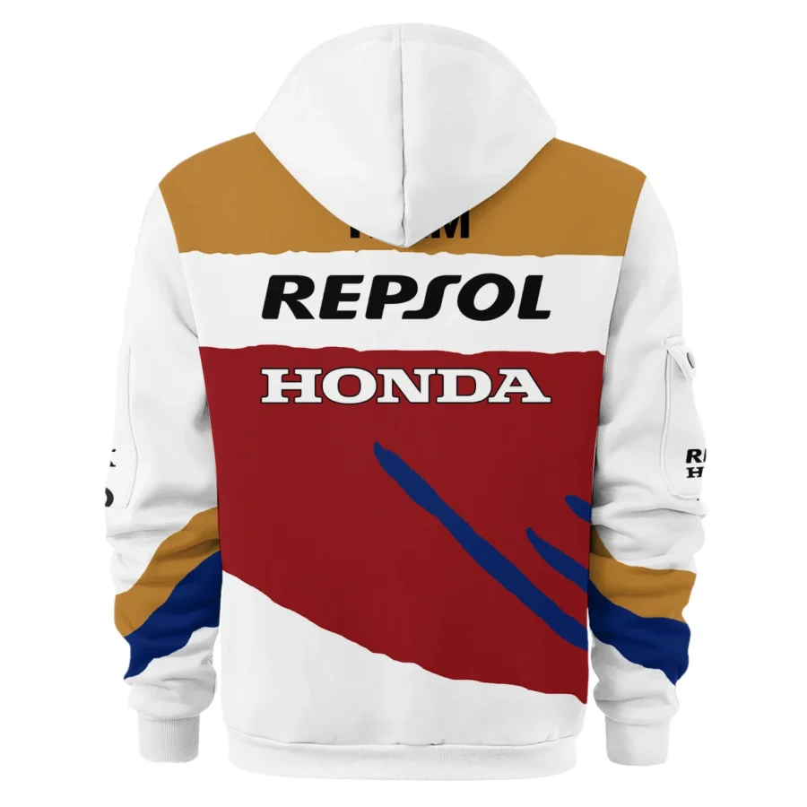 Mick Doohan Repsol Honda Exclusive Logo Hoodie Half Zipper QTMT090625A2-HDF - Image 3