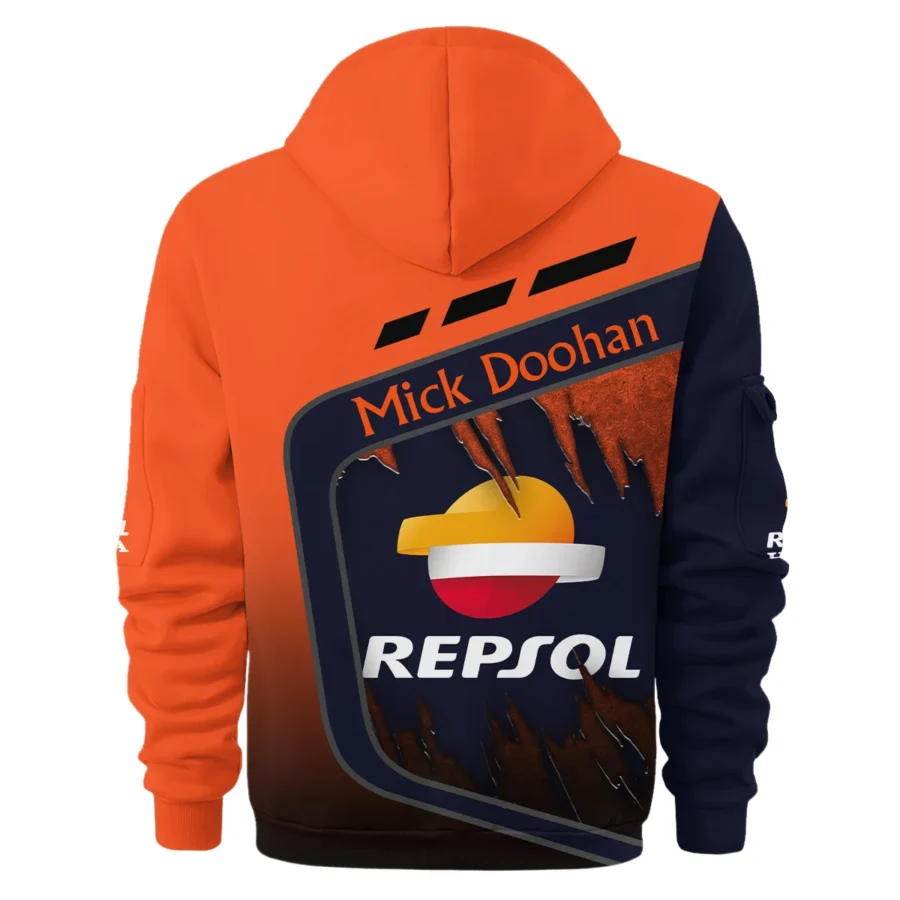Mick Doohan Repsol Honda Exclusive Logo Hoodie Half Zipper QTMT090625A4-HDF - Image 3