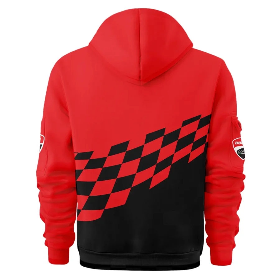 Francesco Bagnaia Ducati Lenovo Team Exclusive Logo Hoodie Half Zipper QTVAGP100625A9DUC-HDF - Image 3