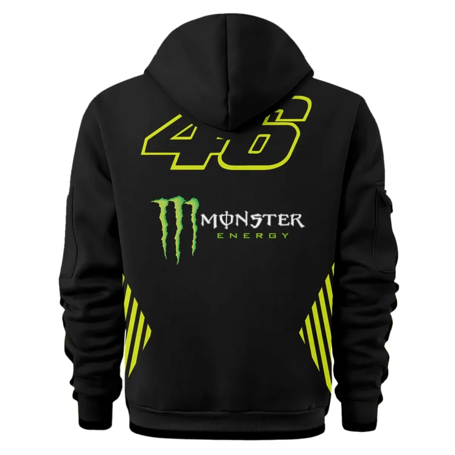 VR46 Racing Team Exclusive Logo Hoodie Half Zipper QTVAGP120625A17VR46-HDF - Image 3