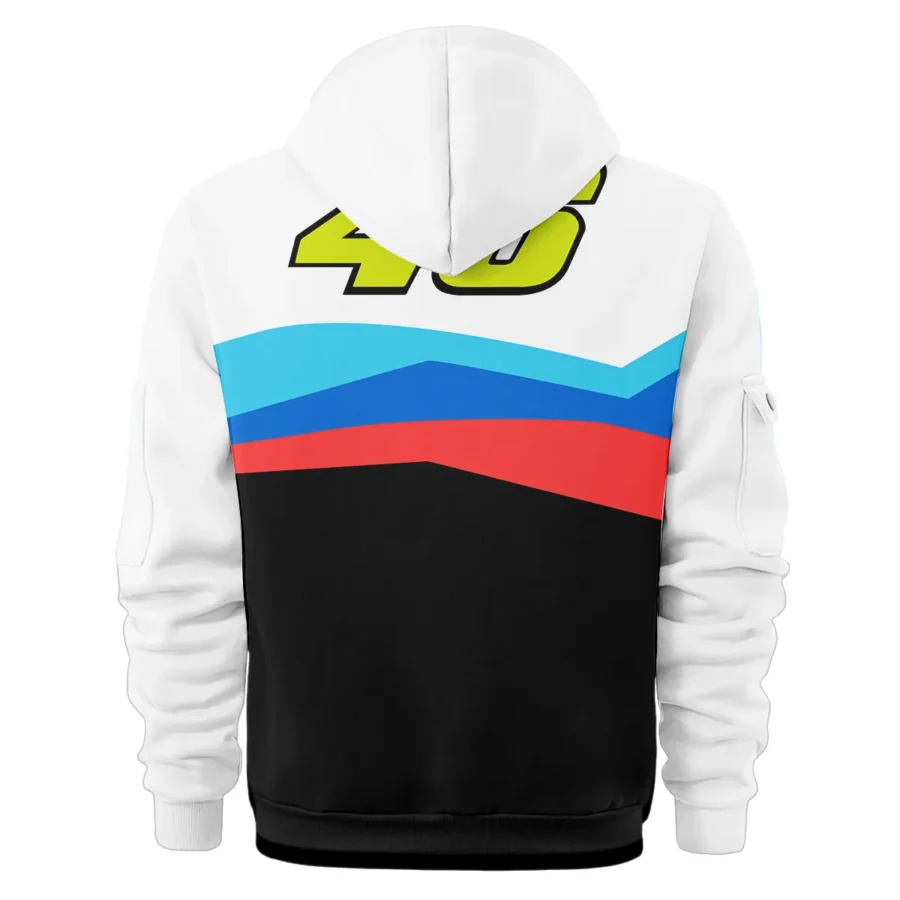 VR46 Racing Team Exclusive Logo Hoodie Half Zipper QTVAGP120625A18VR46-HDF - Image 3