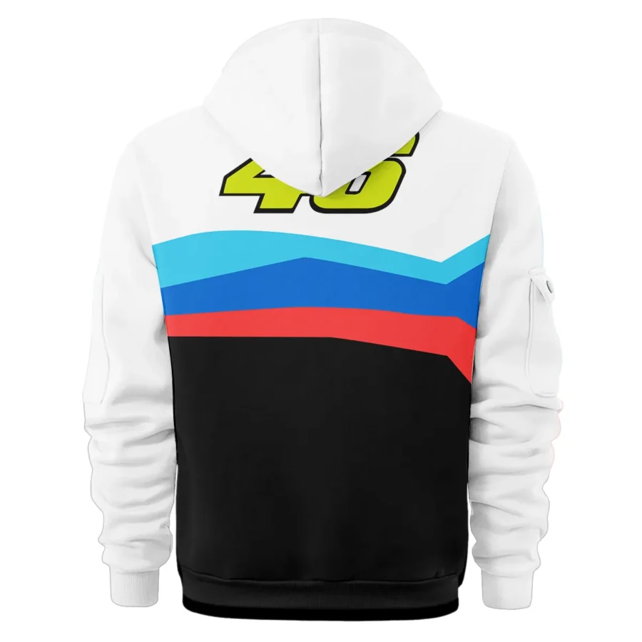 VR46 Racing Team Exclusive Logo Hoodie Half Zipper QTVAGP130625A23VR46-HDF - Image 3