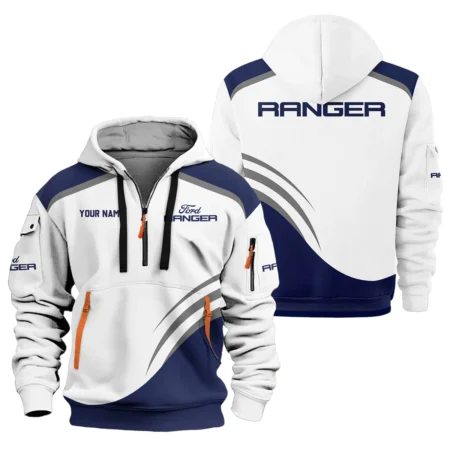 Ford Ranger Ute Exclusive Logo Hoodie Half Zipper QTVA190625UTE03FR