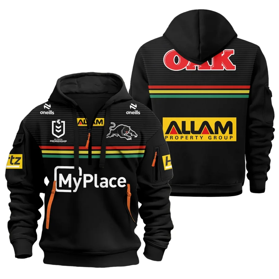 Penrith Panthers NRL Exclusive Logo Hoodie Half Zipper QTVA050625NRL01PEN-HDF