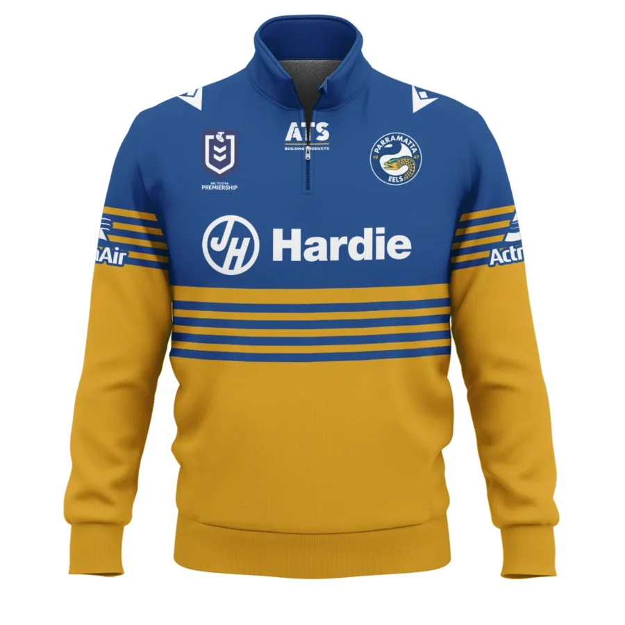 Parramatta Eels NRL Exclusive Logo Quarter-Zip Sweatshirt QTVA050625NRL01PAR-QTZ - Image 2