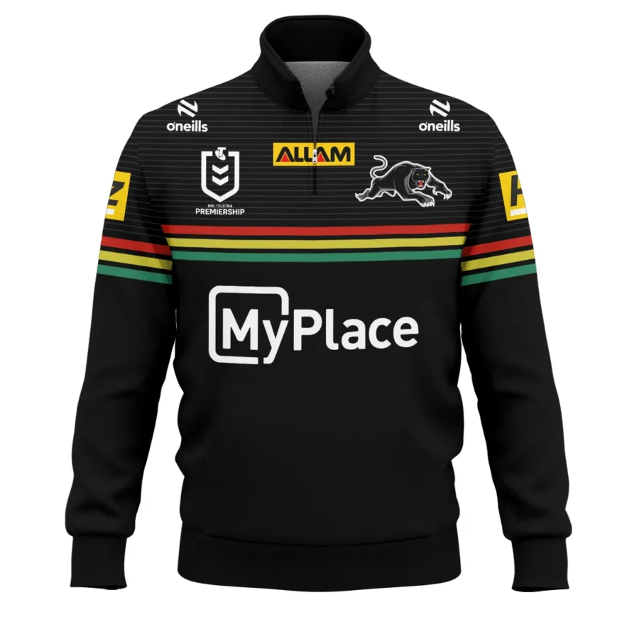 Penrith Panthers NRL Exclusive Logo Quarter-Zip Sweatshirt QTVA050625NRL01PEN-QTZ - Image 2