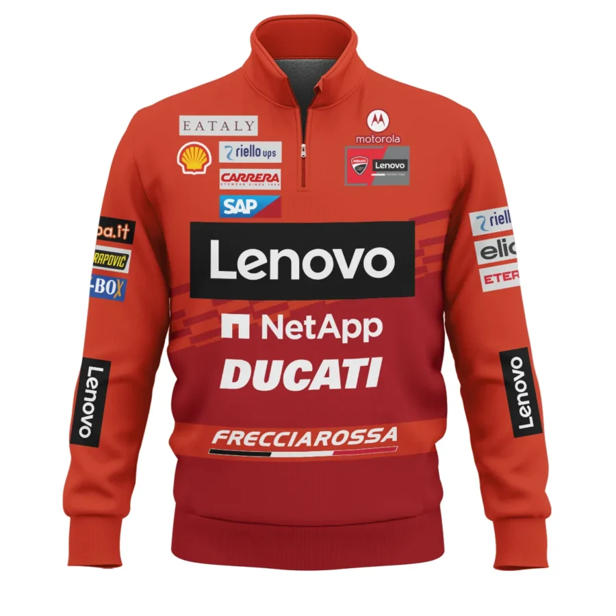 Ducati Lenovo Team Exclusive Logo Quarter-Zip Sweatshirt QTVAGP060625A2DUC-QTZ - Image 2