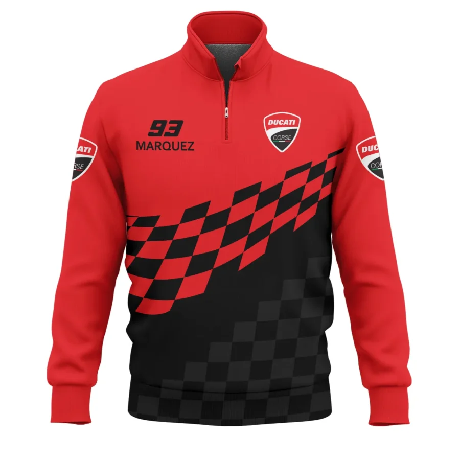 Marc Márquez Ducati Lenovo Team Exclusive Logo Quarter-Zip Sweatshirt QTVAGP100625A10DUC-QTZ - Image 2