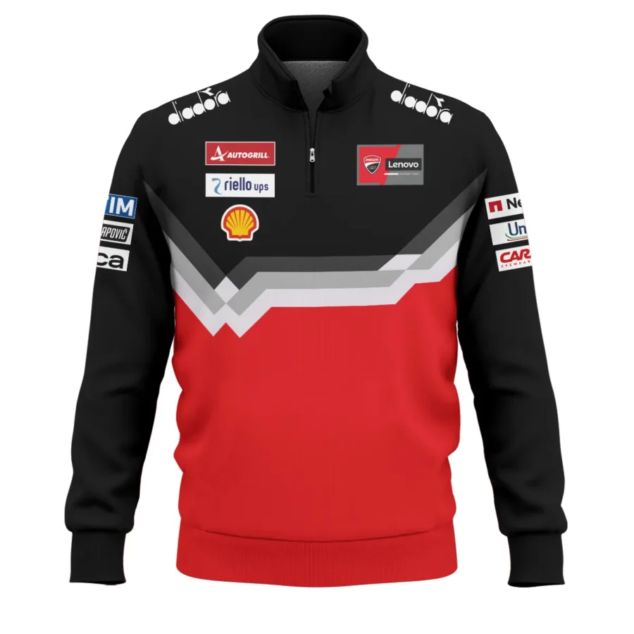 Marc Márquez Ducati Lenovo Team Exclusive Logo Quarter Zip Sweatshirt QTVAGP110625A14DUC-QTZ - Image 2