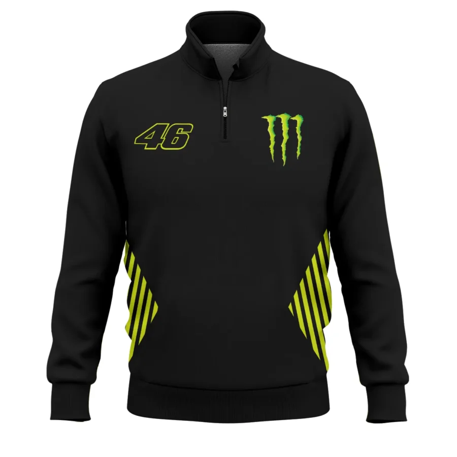 VR46 Racing Team Exclusive Logo Quarter Zip Sweatshirt QTVAGP120625A17VR46-QTZ - Image 2