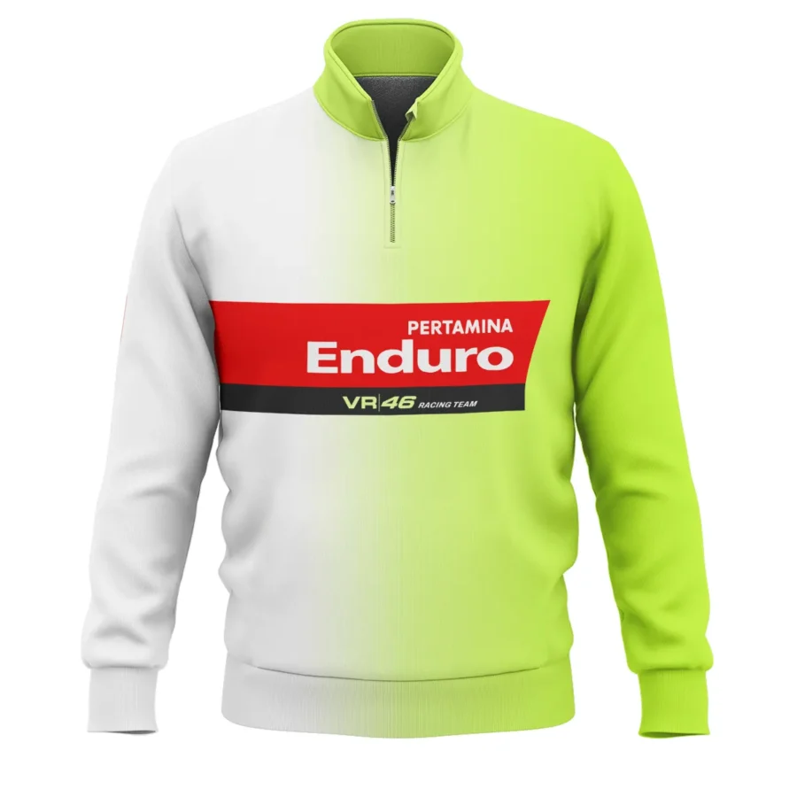 VR46 Racing Team Exclusive Logo Quarter Zip Sweatshirt QTVAGP130625A19VR46-QTZ - Image 2