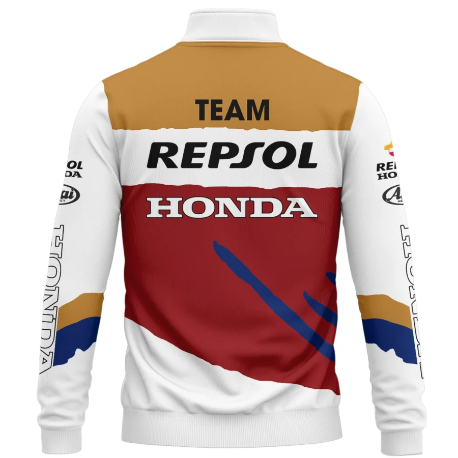 Mick Doohan Repsol Honda Exclusive Logo Quarter-Zip Sweatshirt QTMT090625A2-QTZ - Image 3