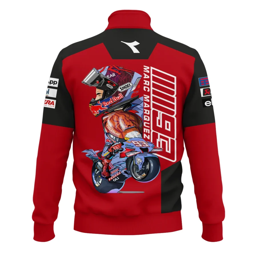 Marc Márquez Ducati Lenovo Team Exclusive Logo Quarter-Zip Sweatshirt QTMTGP150525A2-QTZ - Image 3