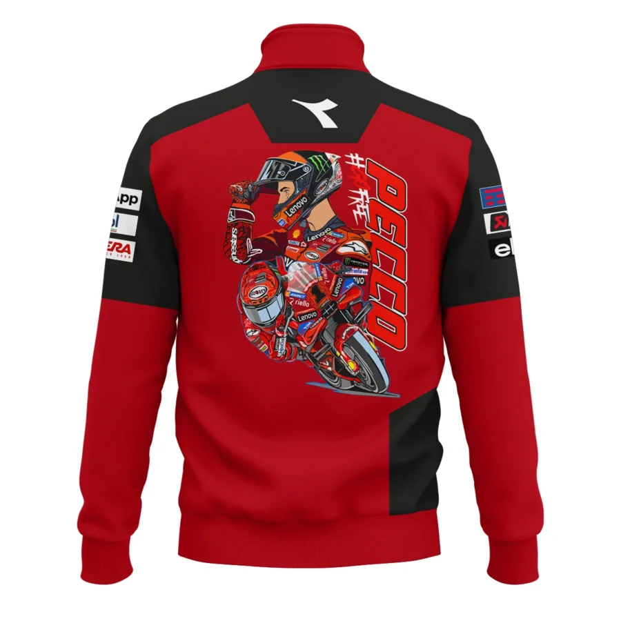 Francesco Bagnaia Ducati Lenovo Team Exclusive Logo Quarter-Zip Sweatshirt QTMTGP150525A3-QTZ - Image 3
