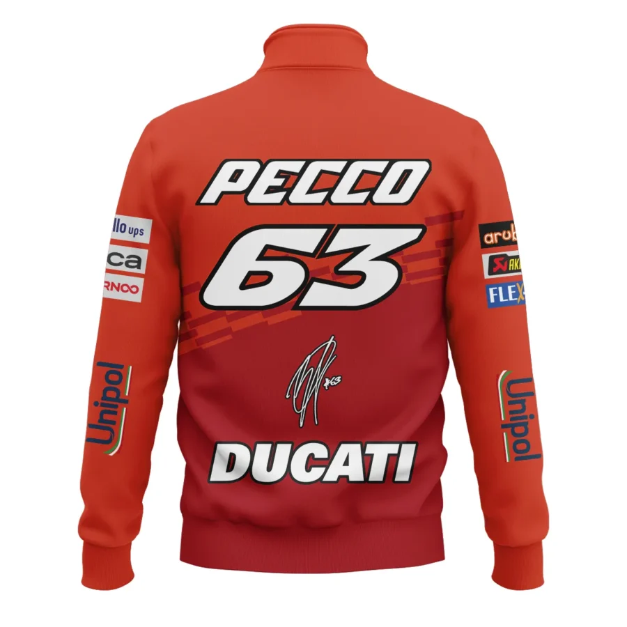 Francesco Bagnaia Ducati Lenovo Team Exclusive Logo Quarter-Zip Sweatshirt QTVAGP060625A5DUC-QTZ - Image 3