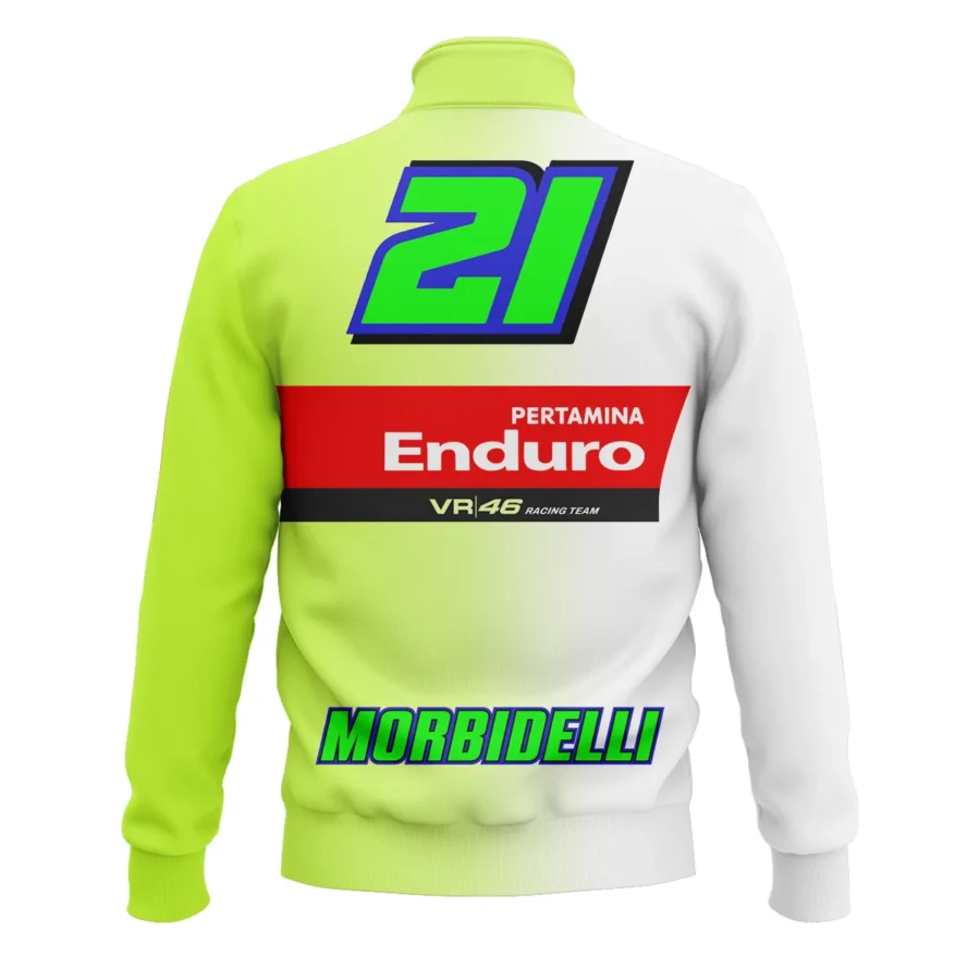 VR46 Racing Team Exclusive Logo Quarter Zip Sweatshirt QTVAGP130625A20VR46-QTZ - Image 3