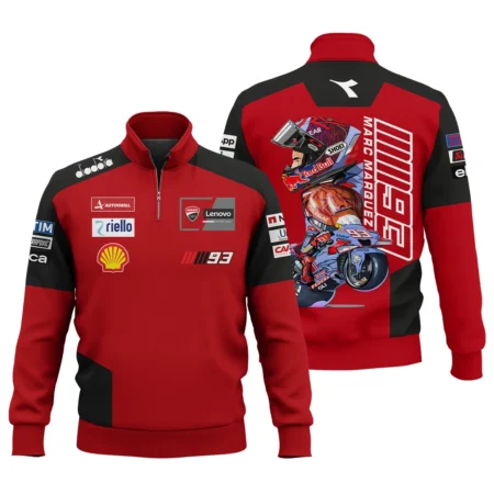 Marc Márquez Ducati Lenovo Team Exclusive Logo Quarter-Zip Sweatshirt QTMTGP150525A2-QTZ