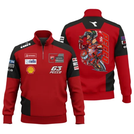 Francesco Bagnaia Ducati Lenovo Team Exclusive Logo Quarter-Zip Sweatshirt QTMTGP150525A3-QTZ