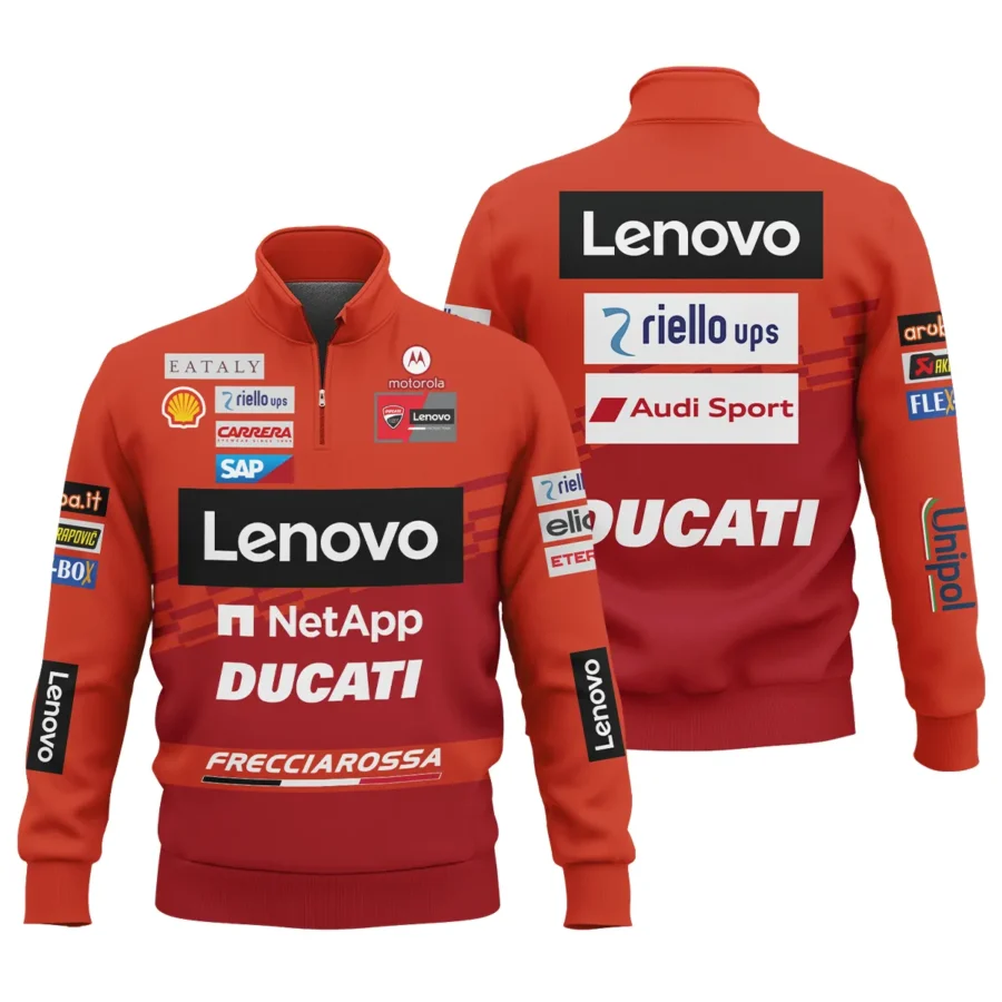 Ducati Lenovo Team Exclusive Logo Quarter-Zip Sweatshirt QTVAGP060625A2DUC-QTZ