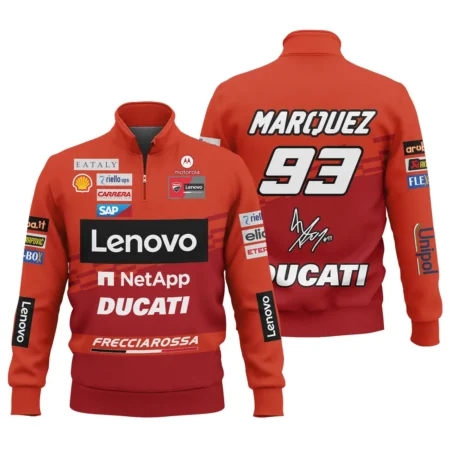 Marc Márquez Ducati Lenovo Team Exclusive Logo Quarter-Zip Sweatshirt QTVAGP060625A4DUC-QTZ