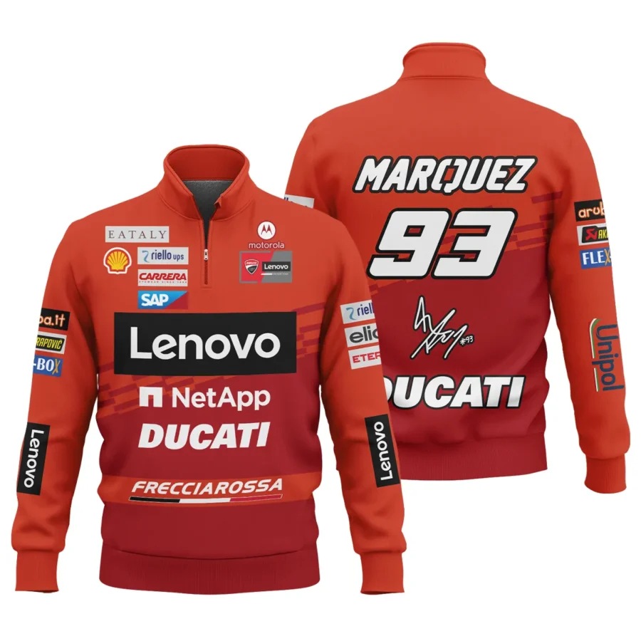 Marc Márquez Ducati Lenovo Team Exclusive Logo Quarter-Zip Sweatshirt QTVAGP060625A4DUC-QTZ