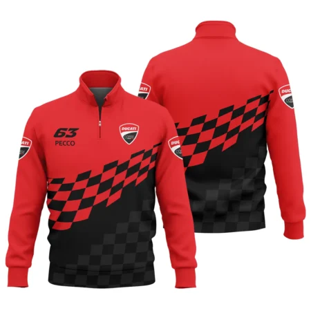 Francesco Bagnaia Ducati Lenovo Team Exclusive Logo Quarter-Zip Sweatshirt QTVAGP100625A9DUC-QTZ