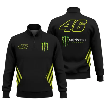 VR46 Racing Team Exclusive Logo Quarter Zip Sweatshirt QTVAGP120625A17VR46-QTZ