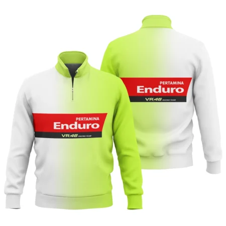 VR46 Racing Team Exclusive Logo Quarter Zip Sweatshirt QTVAGP130625A19VR46-QTZ