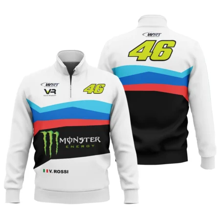 VR46 Racing Team Exclusive Logo Quarter Zip Sweatshirt QTVAGP130625A23VR46-QTZ