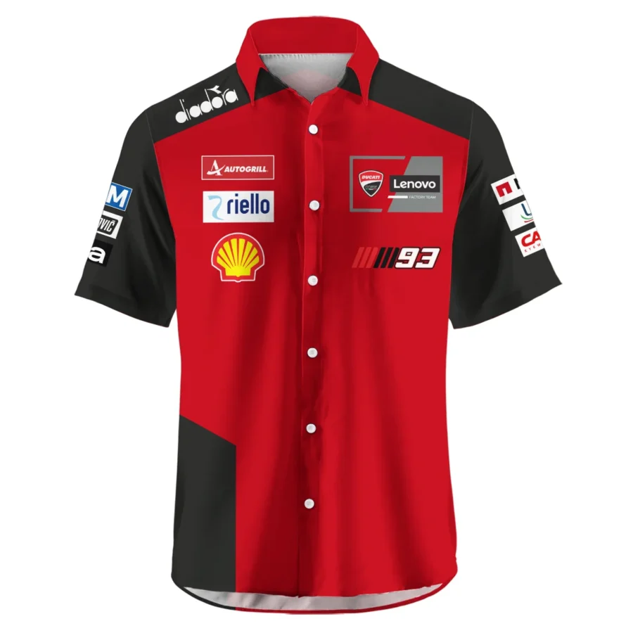 Marc Márquez Ducati Lenovo Team Exclusive Logo Hawaiian Shirt QTMTGP150525A2-HW - Image 2
