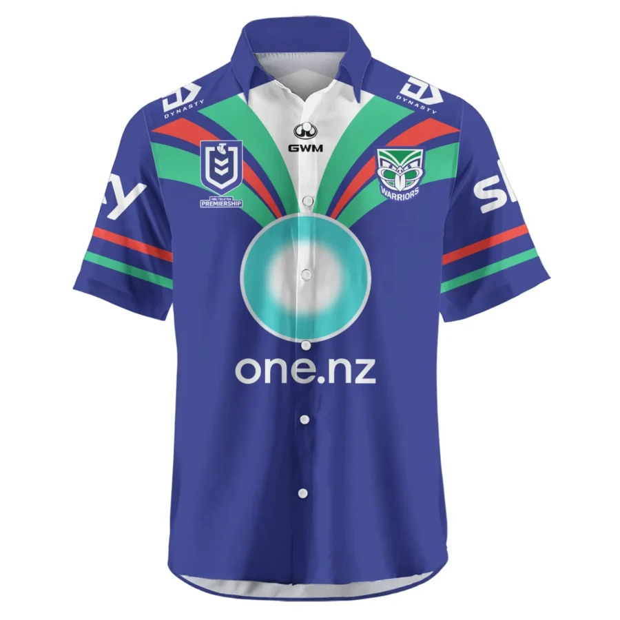NZ Warriors NRL Exclusive Logo Hawaiian Shirt QTVA050625NRL01NZL-HW - Image 2