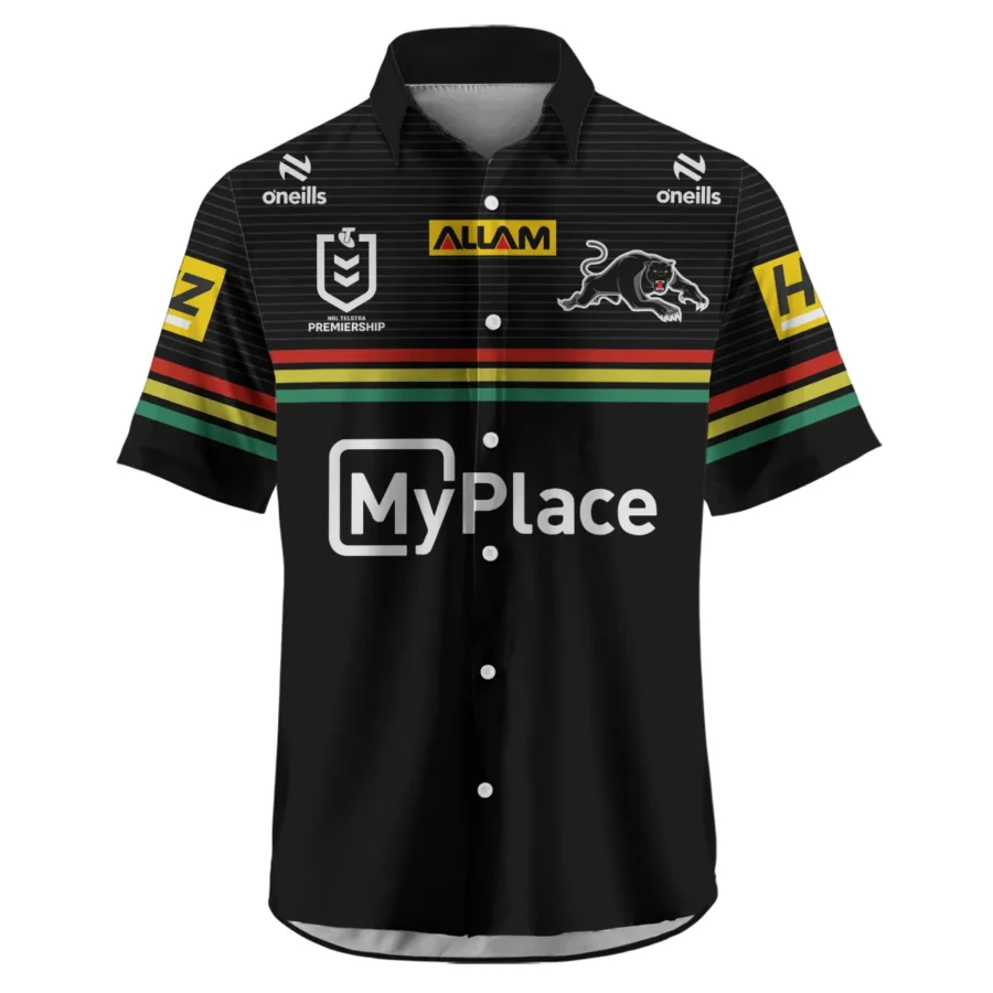 Penrith Panthers NRL Exclusive Logo Hawaiian Shirt QTVA050625NRL01PEN-HW - Image 2