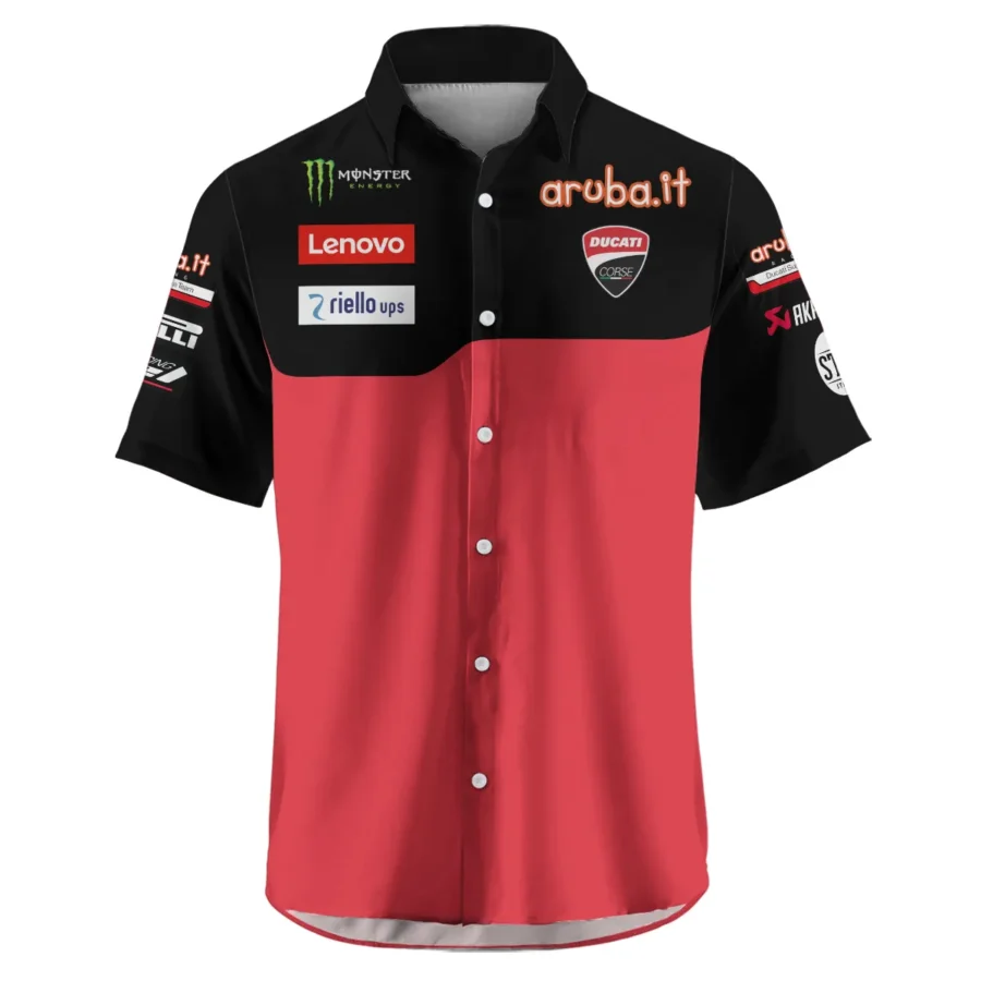 Ducati Lenovo Team Exclusive Logo Hawaiian Shirt QTVAGP060625A3DUC-HW - Image 2