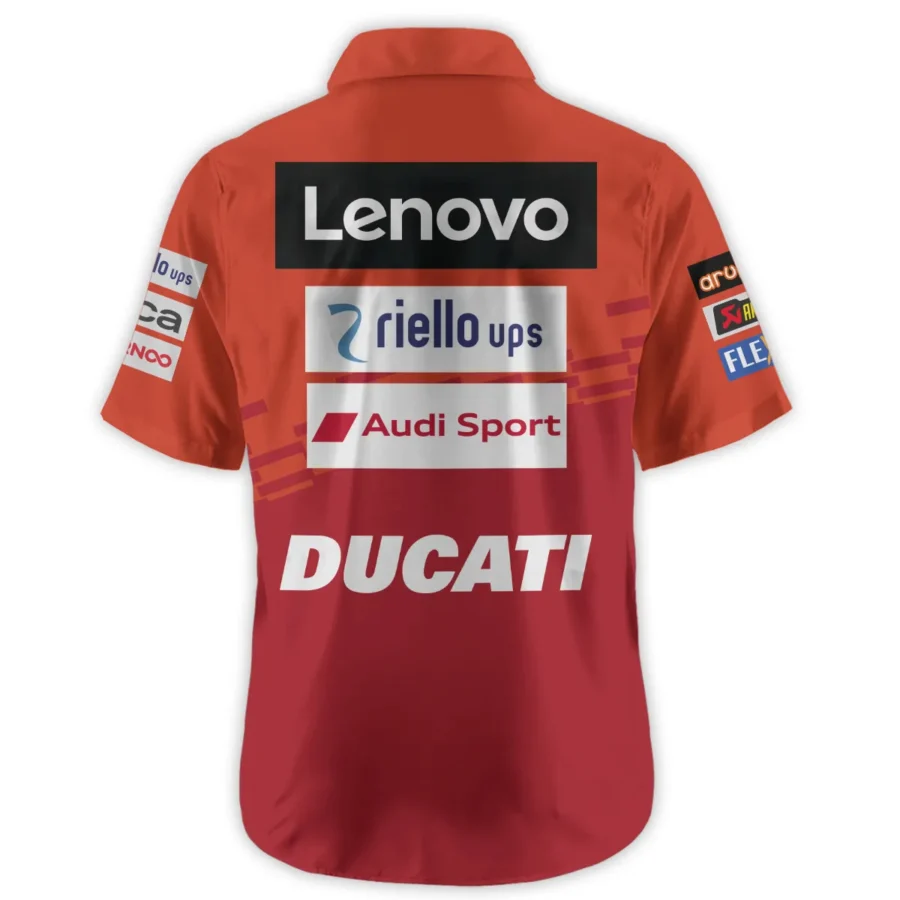 Ducati Lenovo Team Exclusive Logo Hawaiian Shirt QTVAGP060625A2DUC-HW - Image 3
