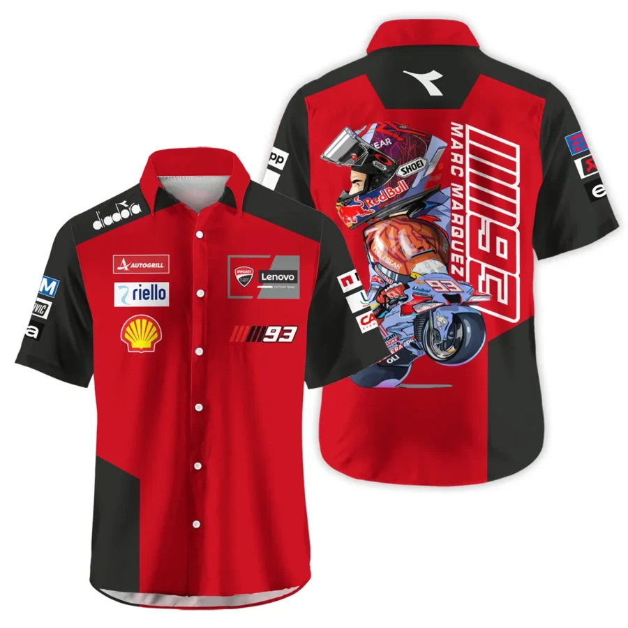 Marc Márquez Ducati Lenovo Team Exclusive Logo Hawaiian Shirt QTMTGP150525A2-HW