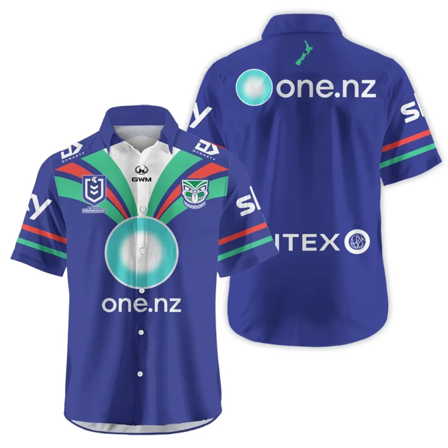 NZ Warriors NRL Exclusive Logo Hawaiian Shirt QTVA050625NRL01NZL-HW