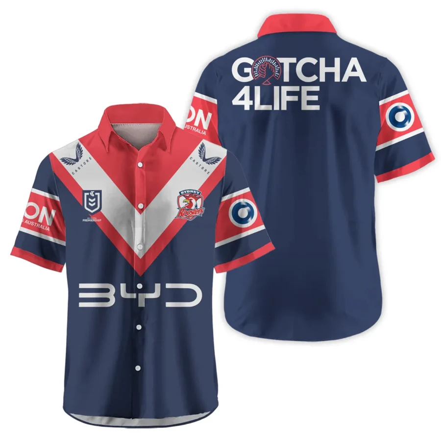 Sydney Roosters NRL Exclusive Logo Hawaiian Shirt QTVA050625NRL01SYD-HW