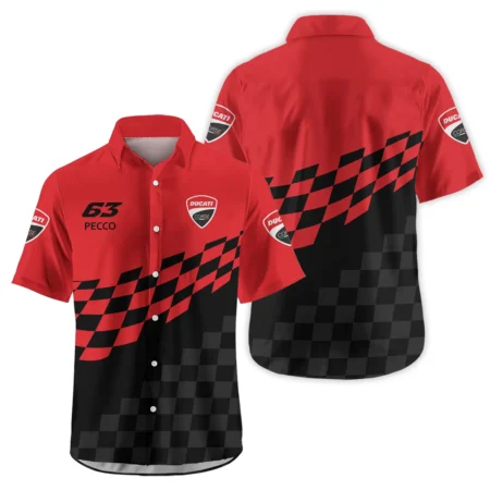 Francesco Bagnaia Ducati Lenovo Team Exclusive Logo Hawaiian Shirt QTVAGP100625A9DUC-HW