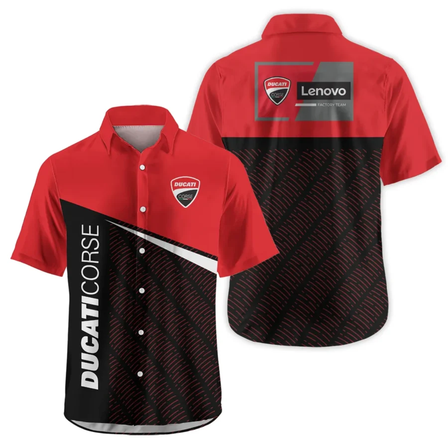 Ducati Lenovo Team Exclusive Logo Hawaiian Shirt QTVAGP110625A12DUC-HW