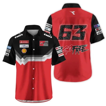 Francesco Bagnaia Ducati Lenovo Team Exclusive Logo Hawaiian Shirt QTVAGP110625A13DUC-HW