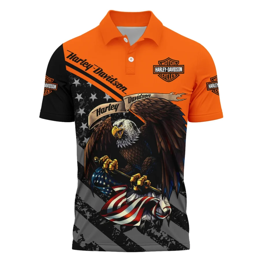 Harley-Davidson Motorcycle Exclusive Logo Polo Shirt QTHD010725A2-PL - Image 2