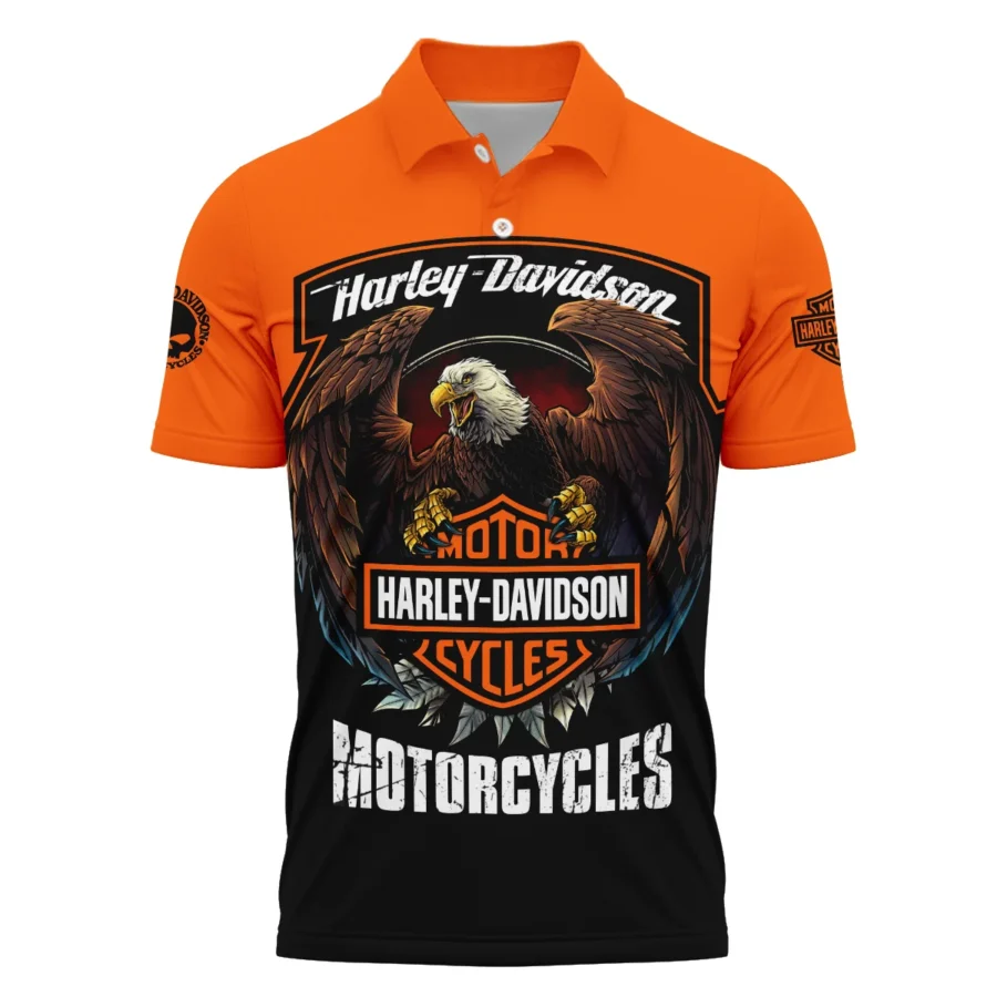 Harley-Davidson Motorcycle Exclusive Logo Polo Shirt QTHD010725A4-PL - Image 2