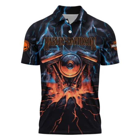 Harley-Davidson Motorcycle Exclusive Logo Polo Shirt QTHD020725A1-PL