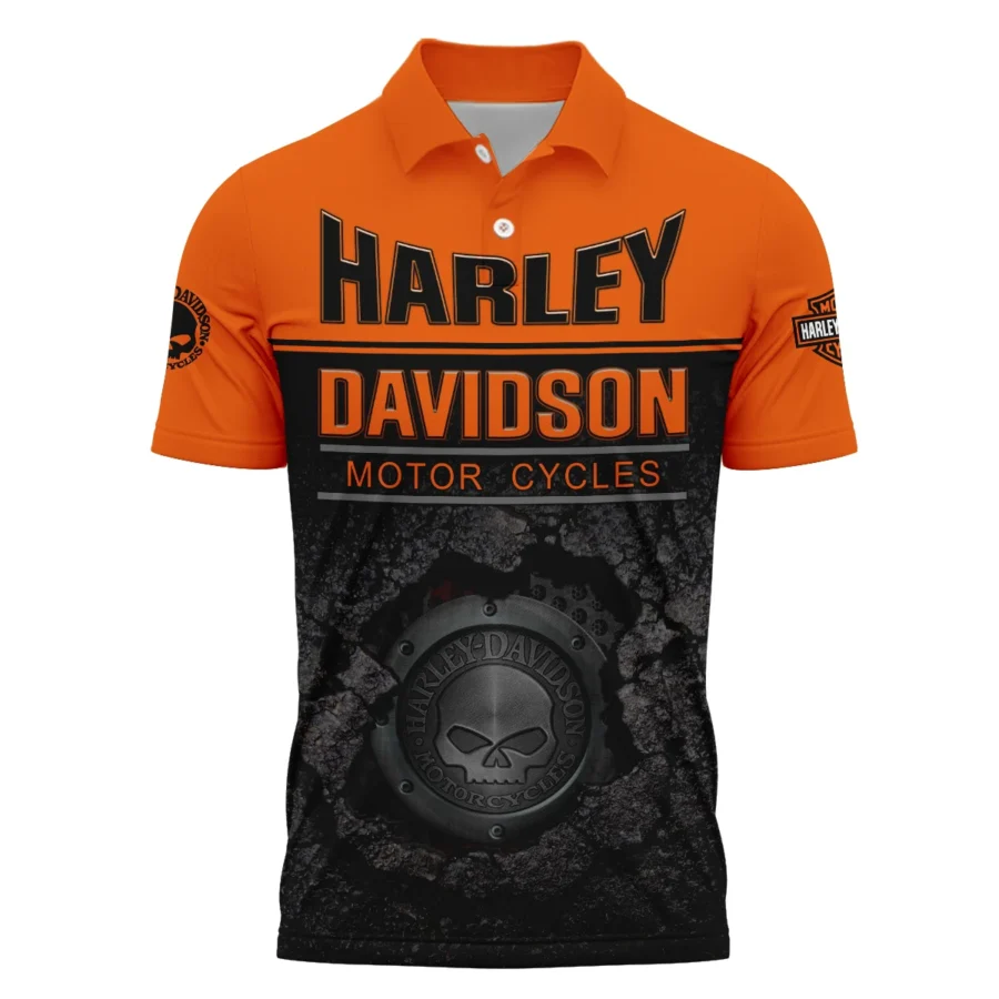 Harley-Davidson Motorcycle Exclusive Logo Polo Shirt QTHD020725A2-PL